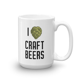 Mug "I Love Craft Beers" (Green Hops)