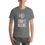 Unisex T-Shirt "I Love Craft Beers" (White Hops)