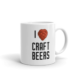 Mug "I Love Craft Beers" (Red Hops)