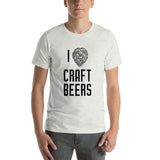 Unisex T-Shirt "I Love Craft Beers" (Black Hops)