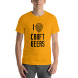 Unisex T-Shirt "I Love Craft Beers" (Black Hops)
